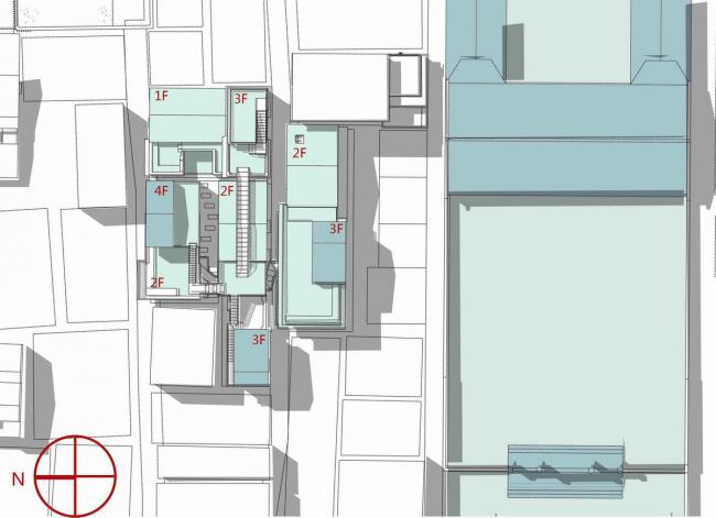 bim建筑|众筹来的露台公共空间——新基白屋子平易近宿群 / 竖梁社