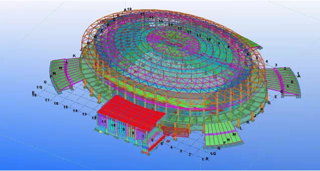 东莞厚街体育馆BIM应用