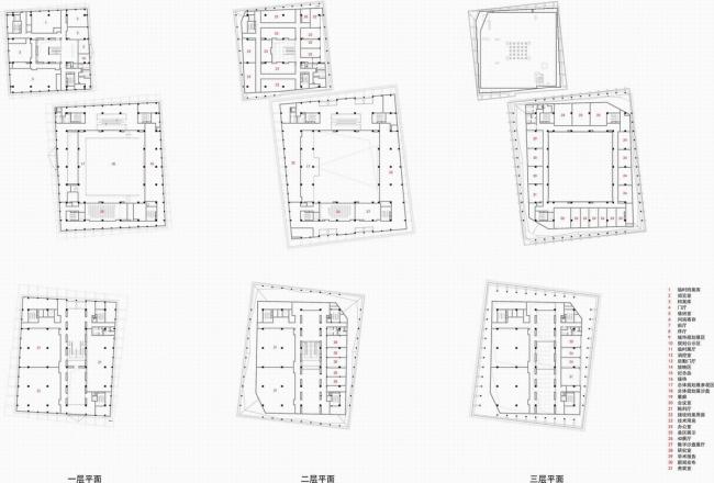 BIM建筑|一组具有雕塑感的盒子：上饶城市计划展览馆、博物馆和档案馆 / 张雷结合建筑事务所