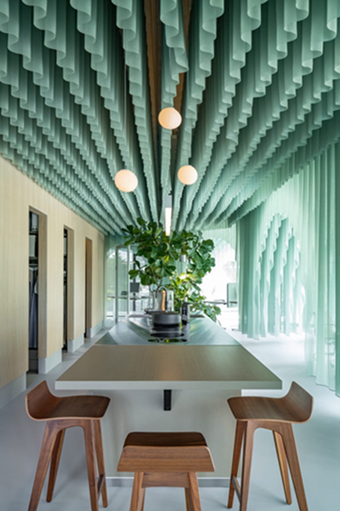 bim建筑超越空间工作室用织物覆盖阿姆斯特丹办公室