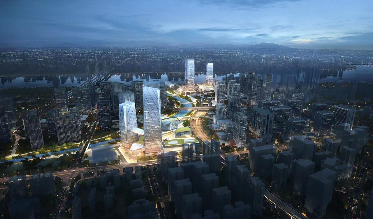 BIM建筑|广州海珠创新湾门户枢纽城市设计暨核心地块建筑概念设计 / 林同棪国际中国